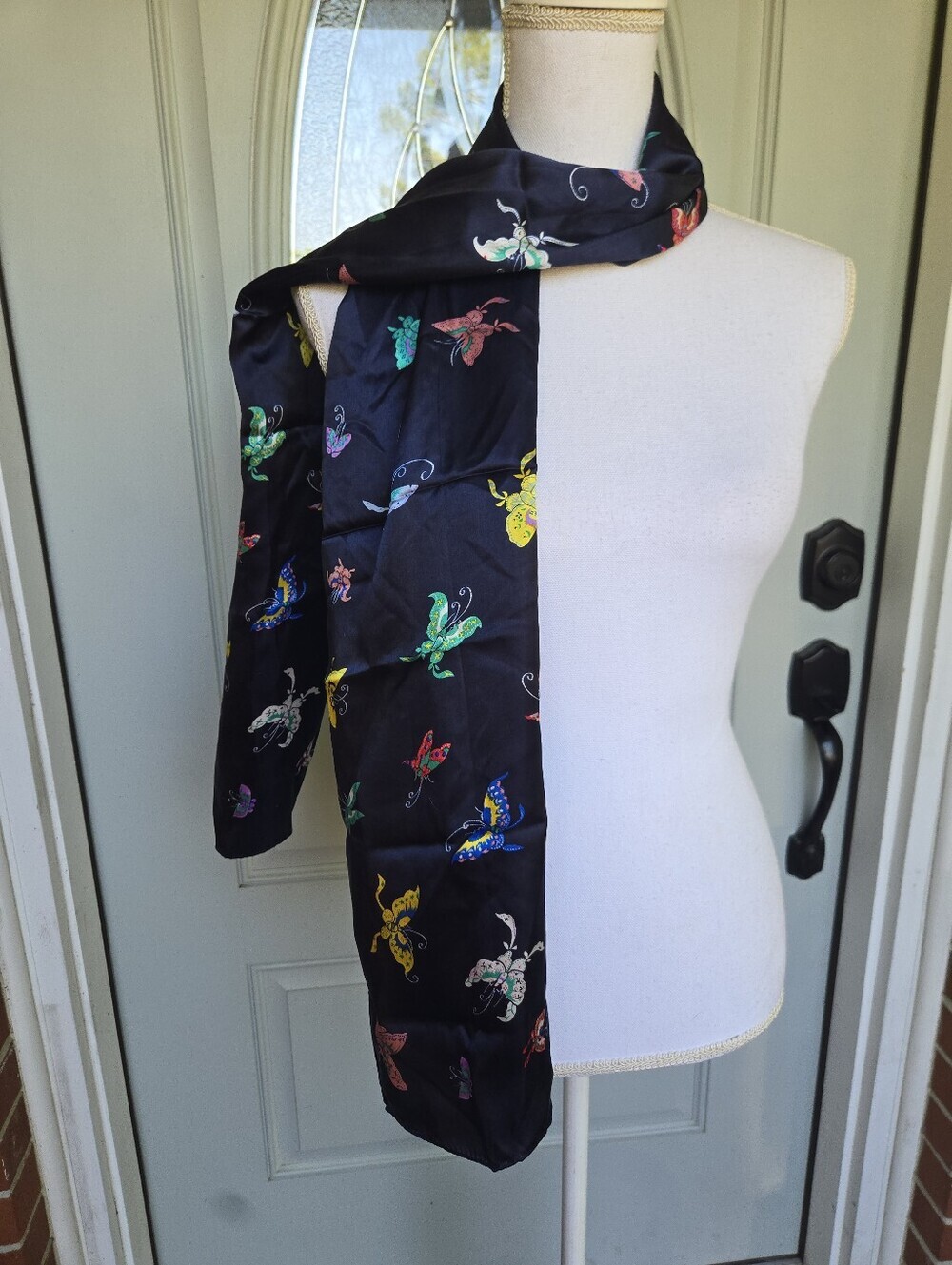Smithsonian Institution Navy Butterfly Scarf